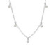 Perlite pearls crystal necklace in silver image