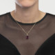 Helena rectangular amethyst necklace in gold plating cover