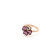 Cuore clover antique pink ring in rose gold plating in gold plating image
