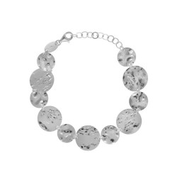 Ghana circles bracelet in silver