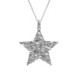 Collar largo estrella elaborado en plata image