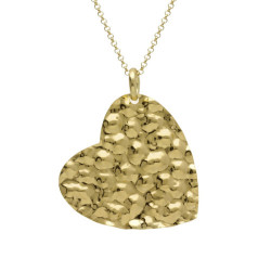 Ghana heart necklace in gold plating