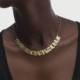 Ghana squares necklace in gold plating cover