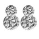 Ghana double circle earrings in silver image