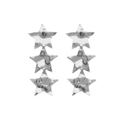 Ghana stars earrings in silver