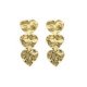 Ghana hearts earrings in gold plating image