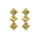 Ghana diamonds earrings in gold plating image