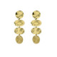 Ghana ovals earrings in gold plating image