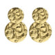 Ghana double circle earrings in gold plating image