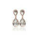 Essential crystal earrings in rose gold plating