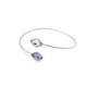 Classic blue jhade bracelet in silver image