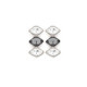 Classic silver night earrings in silver image
