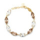 Celina marquises crystal bracelet in gold plating image