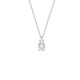 Jasmine you + me crystal necklace in silver image