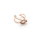 Classic rhombus light silk ring in rose gold plating in gold plating image