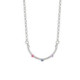 Iris semicircle multicolour necklace in silver image