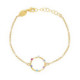 Iris circles multicolour bracelet in gold plating image