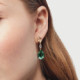 Jasmine tears emerald earrings in gold plating cover