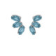 Las Estaciones climber aquamarine earrings in silver. image