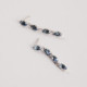 Las Estaciones crystals aquamarine earrings in silver. cover