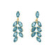 Las Estaciones evento aquamarine earrings in gold plating. image