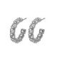 Jade crystals crystal earrings in silver image