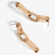 Capture links earrings in rose gold plating cover