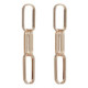 Capture links earrings in rose gold plating image