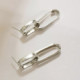 Capture links earrings in silver cover
