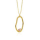 Sunset rose necklace in gold plating