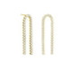 Eunoia gold-plated long earrings with crystal in mini zircons shape image