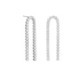 Eunoia sterling silver long earrings with crystal in mini zircons shape image