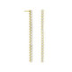 Eunoia gold-plated long earrings with crystal in mini zircons shape image