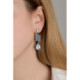 Pixel tears powder blue earrings in silver cover