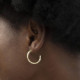 Arlene texture earrings in gold plating cover