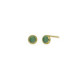 Lis emerald earrings in gold plating image