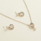 Zahara circle pearl earrings in silver cover