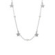 Vera stars crystal long necklace in silver image