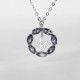 THENAME crystals letter X tanzanite necklace in silver cover