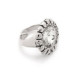 Etrusca crystal ring in silver image