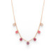 Agatti light coral necklace in rose gold plating in gold plating image