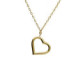 Well-loved gold-plated short necklace in heart shape image