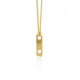Pure Love heart crystal necklace in gold plating image