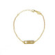 Pure Love heart crystal bracelet in gold plating image