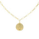 Me Enamora round necklace in gold plating image