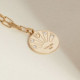 Me Enamora round necklace in gold plating cover
