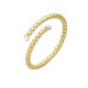 Daphne beaded crystal ring in gold plating. image