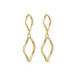 Viena gold-plated short earrings in waves shape image