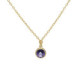 Basic XS crystal tanzanite necklace in gold plating image