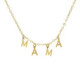 THENAME 4 letters necklace in gold plating image